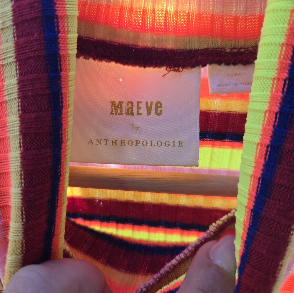 🛑SOLD🛑Maeve By Anthropologie Ruched Longsleeve Turtleneck Sweater Size XS EUC - Picture 5 of 7